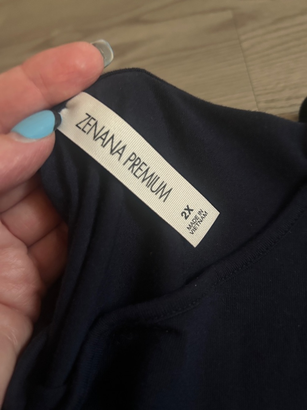 Zenana Outfitters Navy Short Sleeve Midi Dress - Picture 2 of 2